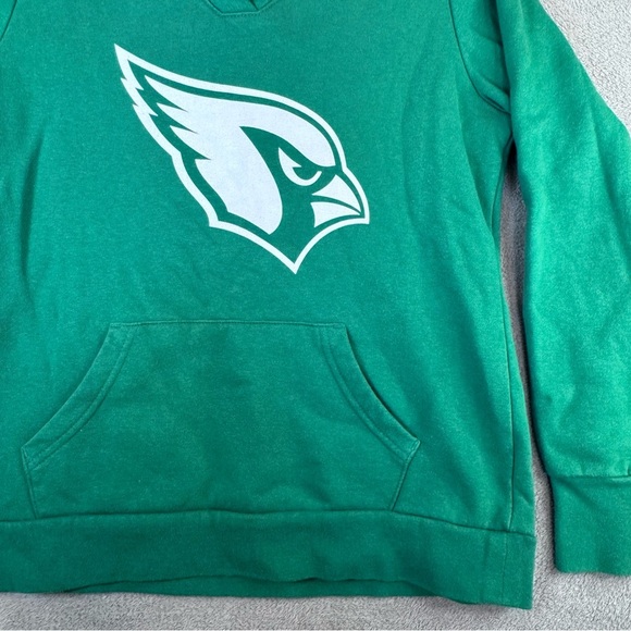 Women’s Fanatics Kelly Green NFL Arizona Cardinal’s Pullover Hoodie Medium - Picture 11 of 16